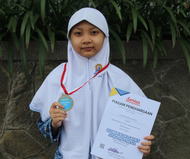 Cerita Clarissa Peraih Medali Perunggu di Olimpiade Sains Ki Hajar Dewantara