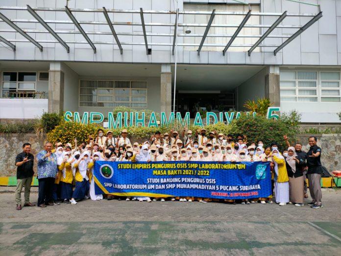 SMP Labschool UM Studi Banding ke Spemma, OSIS-IPM Bertukar Pikiran